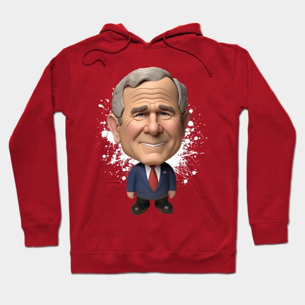 George Bush Hoodie by k9-tee